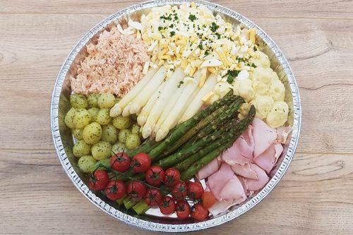 Grote aspergeschotel (4 pers)