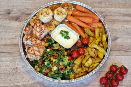 Ovenschaal Kerstman | Zalm Hollandaisesaus (4-6 pers)